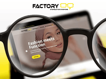 Factory Eyewear e-commerce store with CRM and POS integration