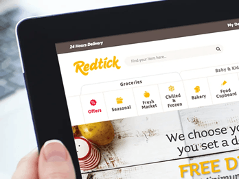 Redtick Supermarket B2B and B2C online grocery store